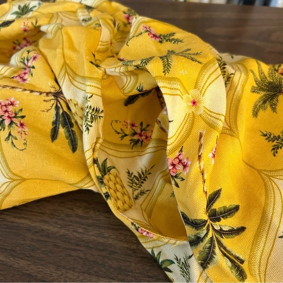 ❤️ Monteau Los Angeles Linen Blend Sun Dress Women’s Small Yellow - Picture 7 of 12